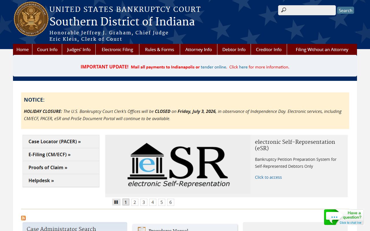 Delaware County Circuit Court bankruptcy court distinction